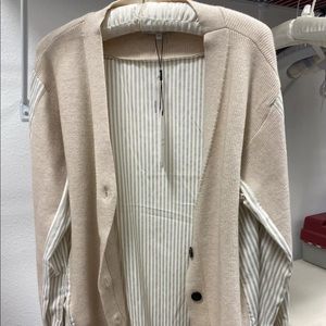 English Factory mixed media cardigan